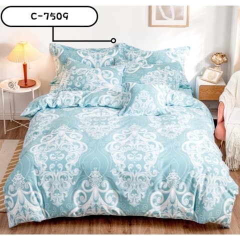 100%全純棉床包 花色C7509